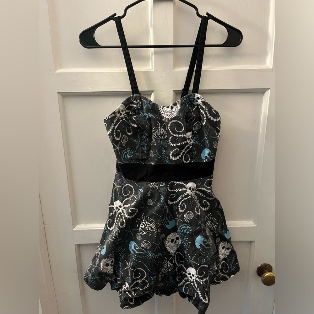 Womens skeleton aquatic dress